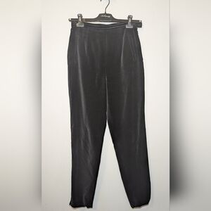 Vintage Lilly Pulitzer Black Velvet Tapered Pants with Darting Women's Size 10